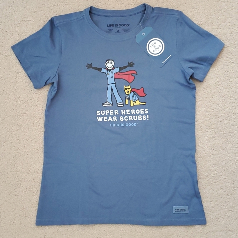 NWT Super Heroes Wear Scrubs